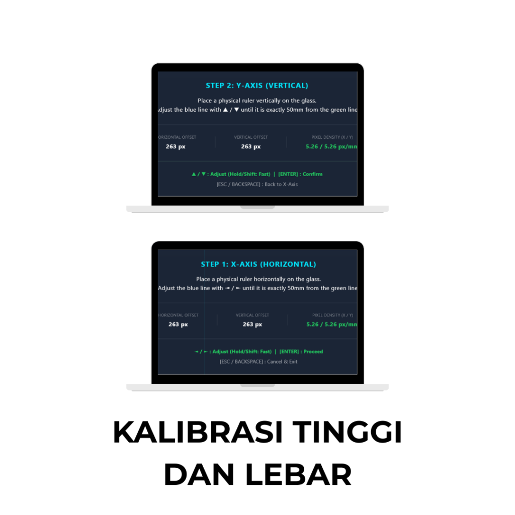 KALIBRASI TINGGI Dan LEBAR