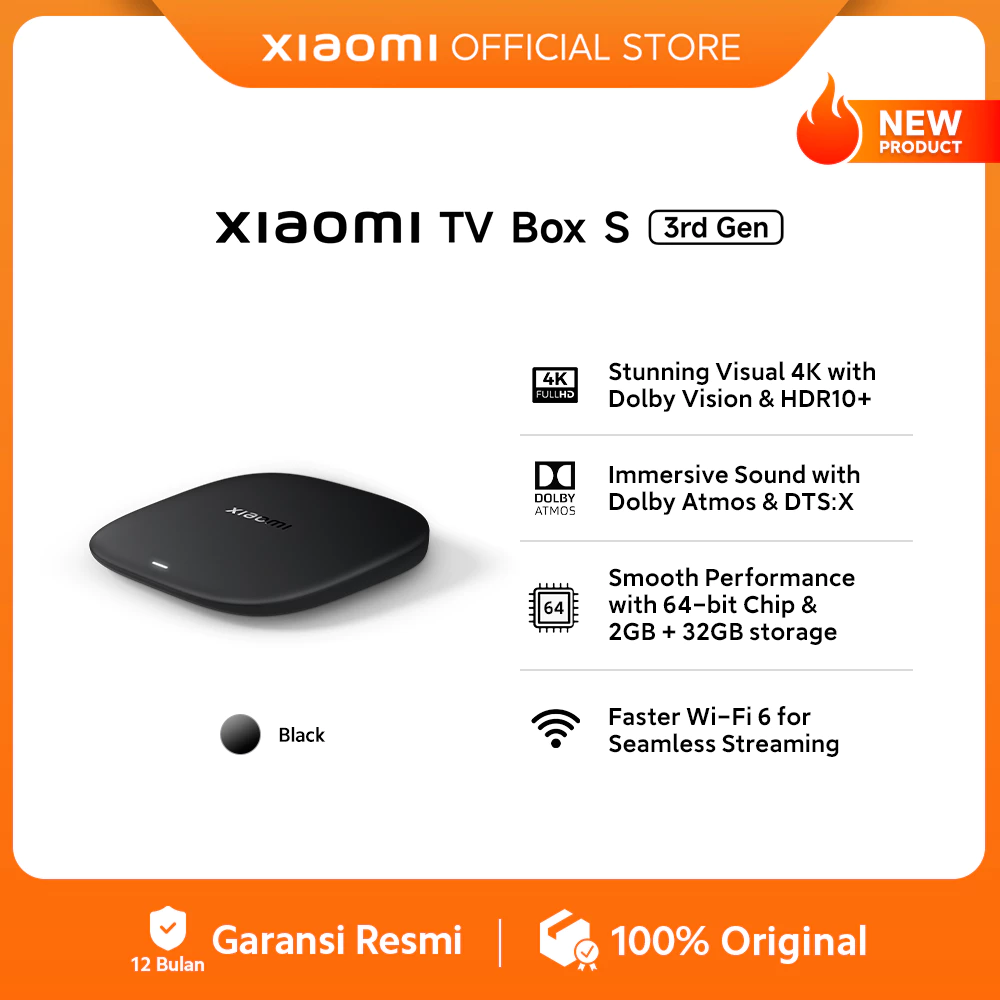 STB Android Snellen Digital Xiaomi TV Box S